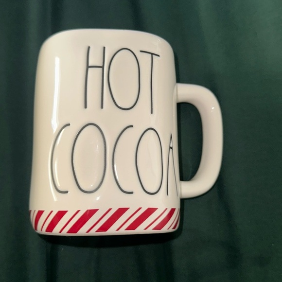 Rae Dunn hot cocoa Peppermint lined mug - Picture 1 of 4